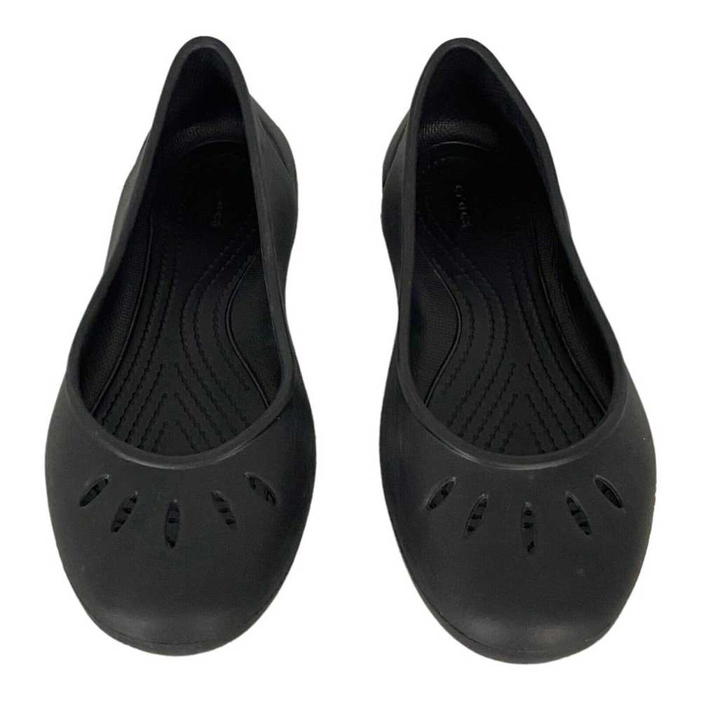 Crocs Crocs Black Kelli Ballet Flats Black Slip O… - image 4