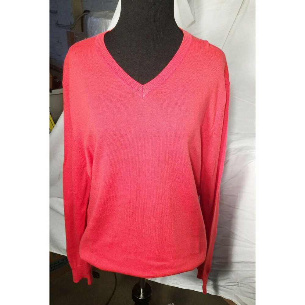 Other LIZ CLAIBORNE Women's Coral Pink MERINO WOO… - image 1