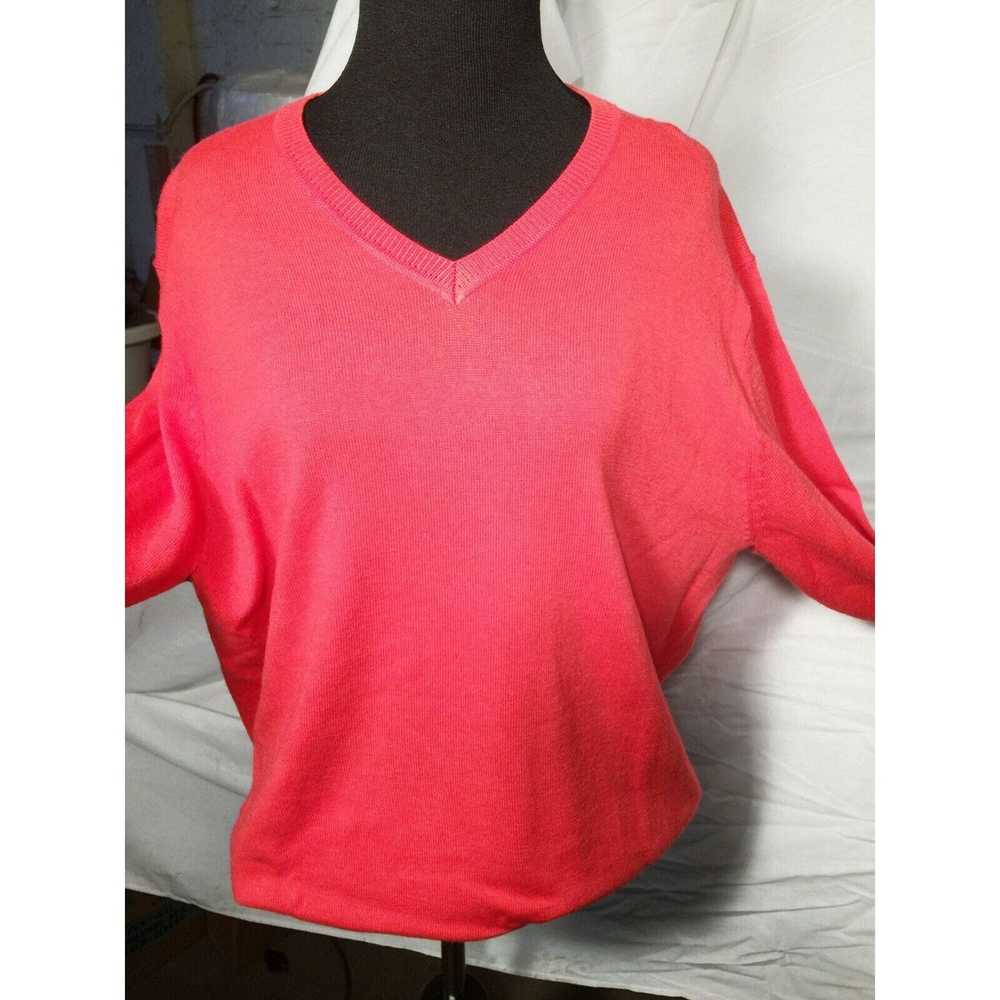 Other LIZ CLAIBORNE Women's Coral Pink MERINO WOO… - image 3