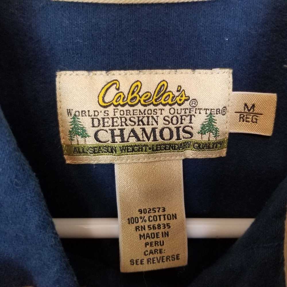 Cabelas Cabelas M Button Down Deerskin Soft Chamo… - image 6