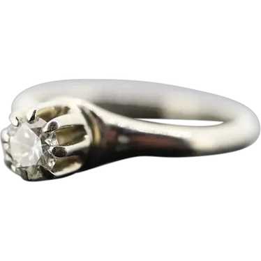 14k TRAUB Orange Blossom Ring. Diamond Solitaire C