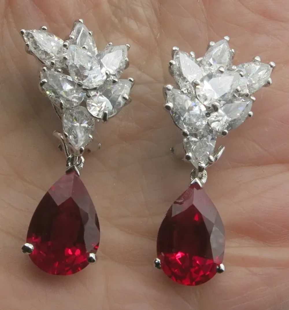 Countess Madeleine Sterling Silver Earrings Faux … - image 3