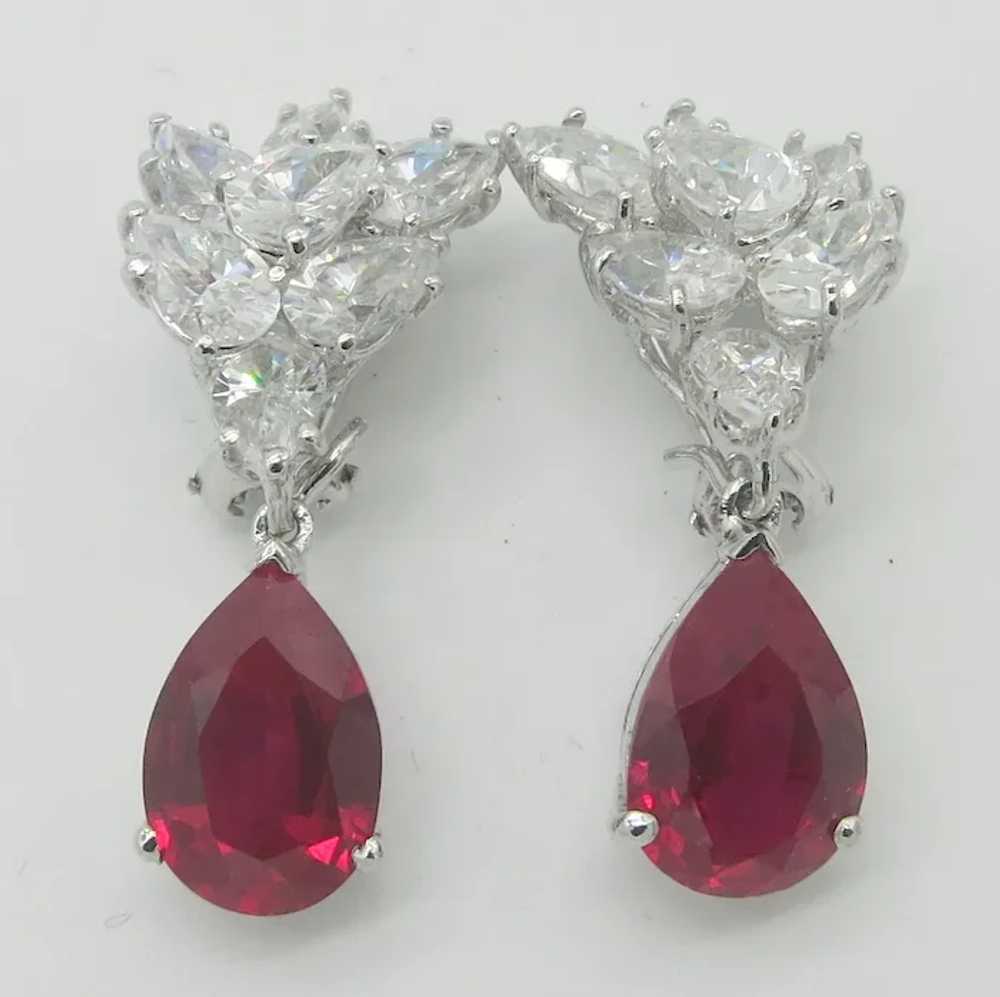 Countess Madeleine Sterling Silver Earrings Faux … - image 4