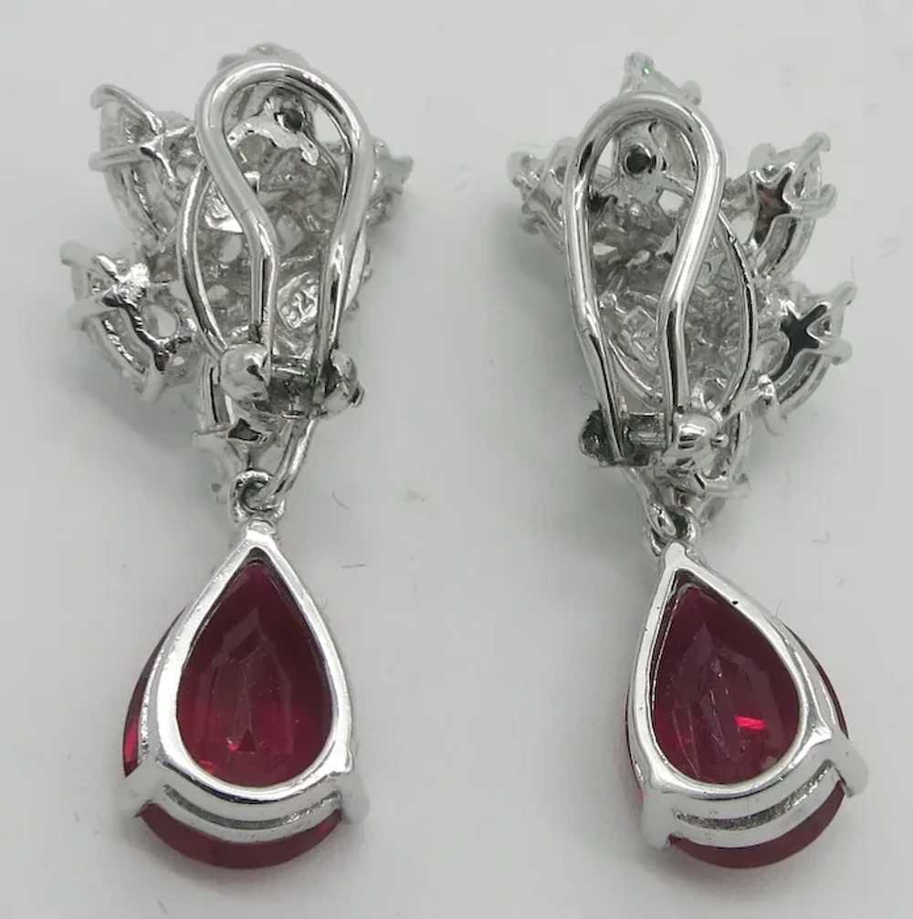 Countess Madeleine Sterling Silver Earrings Faux … - image 5