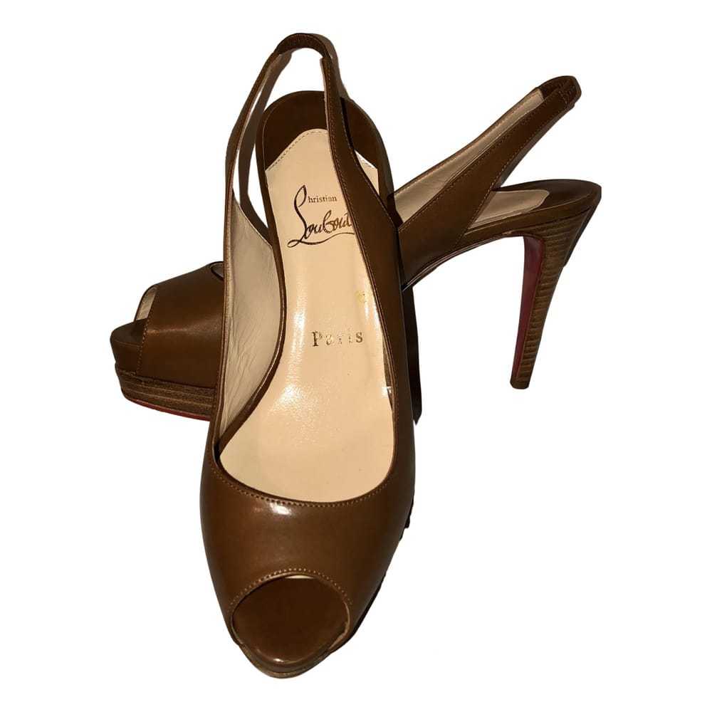 Christian Louboutin Leather mid heel - image 1