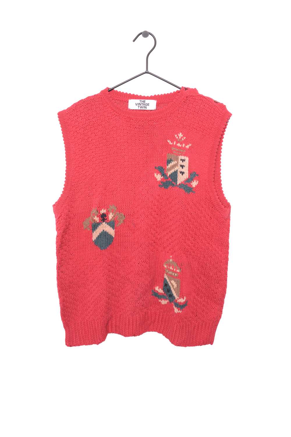 Crests Red Sweater Vest - image 1