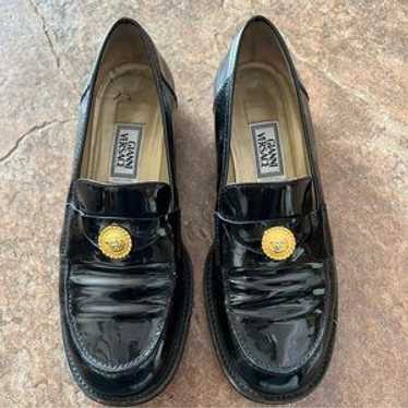 90s GIANNI VERSACE ローファー ロゴプレート VINTAGE 90s loafers gianni versace - Gem