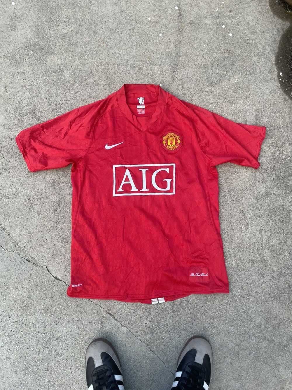 Nike × Vintage manchester united 2007-2008 Home k… - image 1