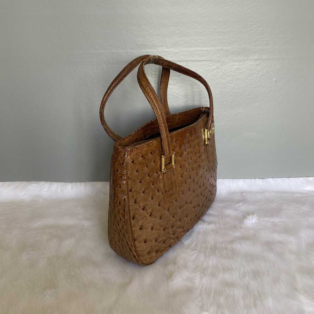 Loewe × Vintage Loewe Vintage Brown Ostrich Skin … - image 2