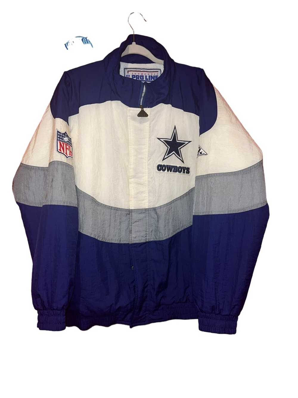 Starter Rare white vintage cowboys jacket starter ape… - Gem