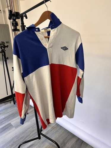 Umbro Red and blue multi pattern longsleeve