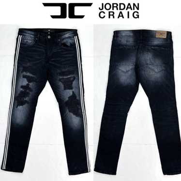 JORDAN CRAIG Mens Jeans 34x32 Measured Light Wash Denim Blue Pants Tag:  32x32
