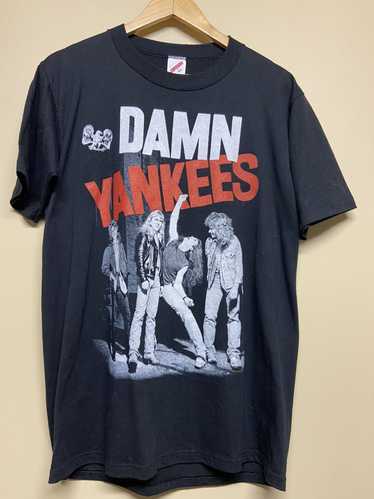 Original 1990 Damn Yankees Yank This Rock Band T-shirt Rare 
