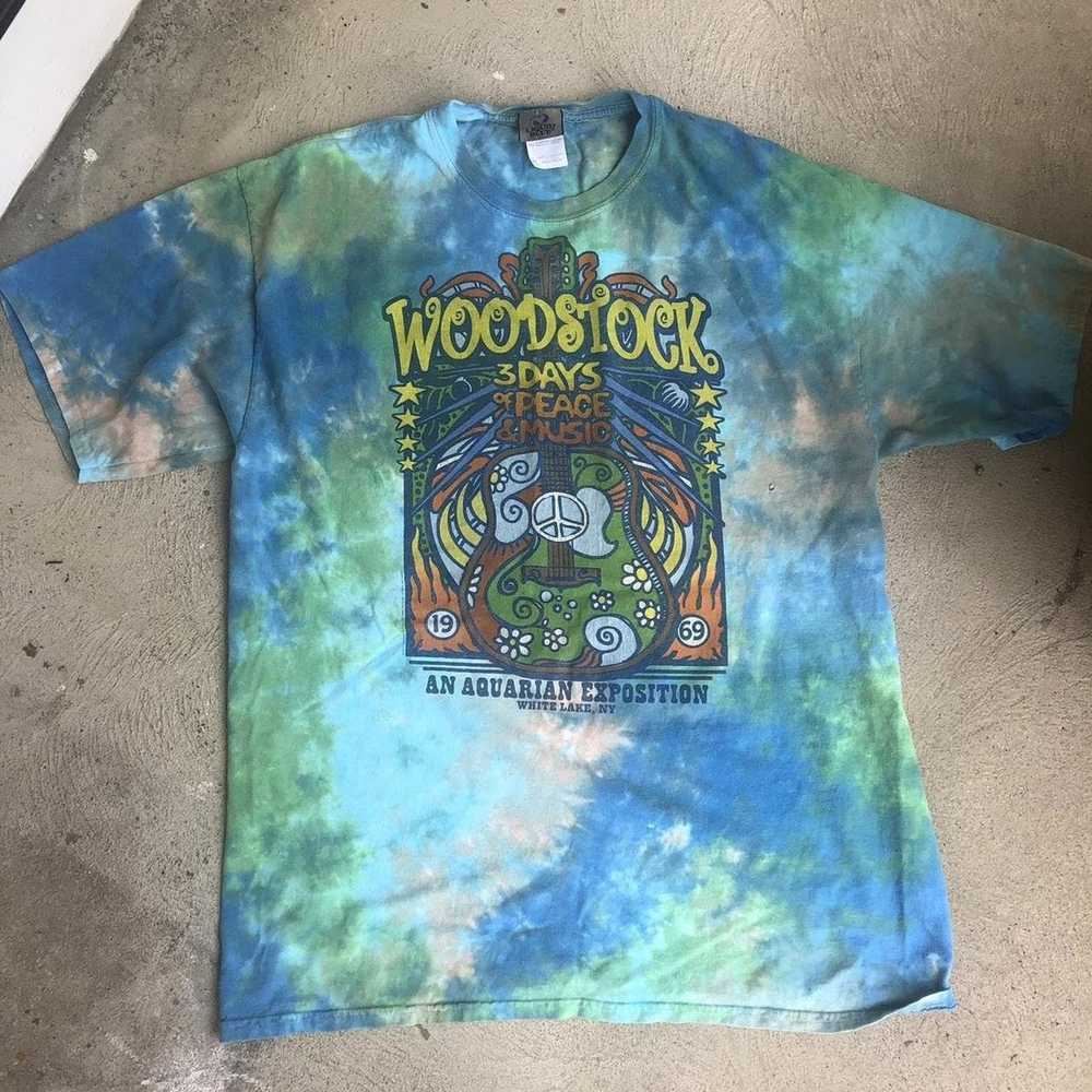 Liquid Blue Liquid blue Woodstock tie-dye t-shirt - image 1