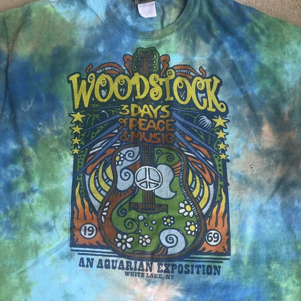 Liquid Blue Liquid blue Woodstock tie-dye t-shirt - image 3