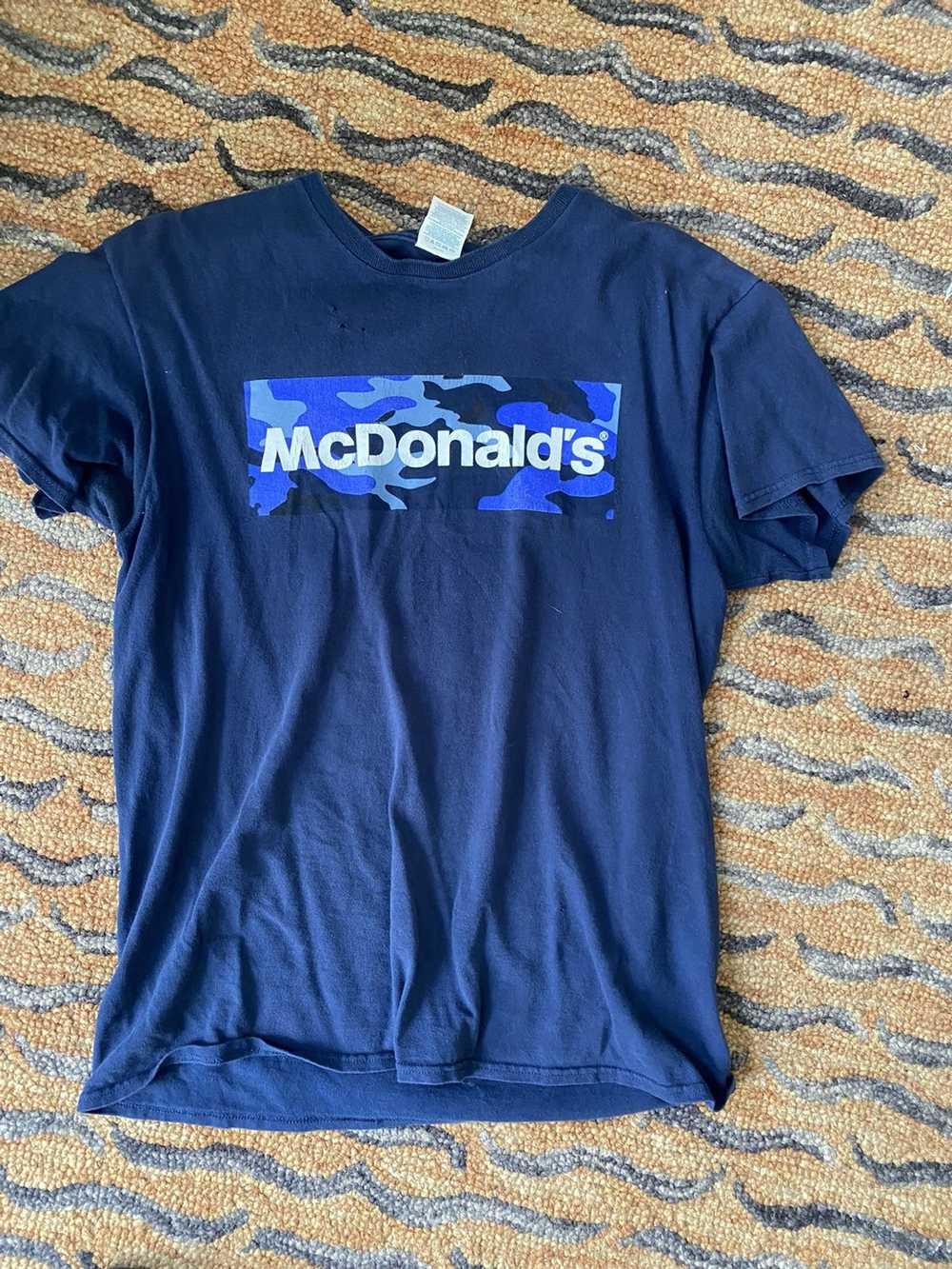 Vintage Blue delta mcdonalds shirt - image 1