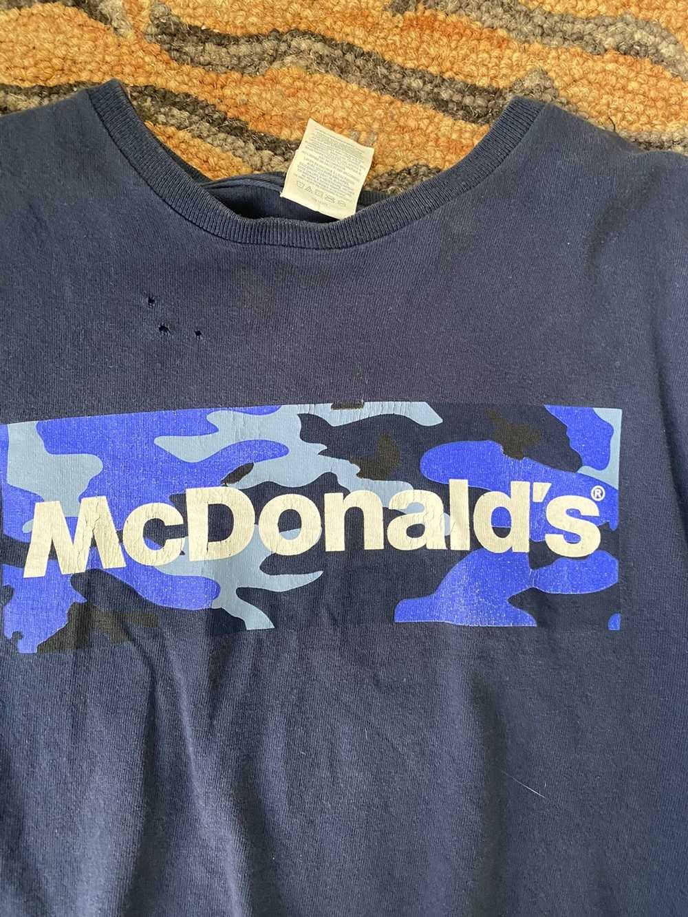 Vintage Blue delta mcdonalds shirt - image 3