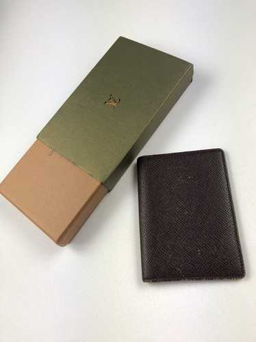 Louis Vuitton Dk. Green Taiga Leather Long Card Wallet W/Authenticity Card  & Box