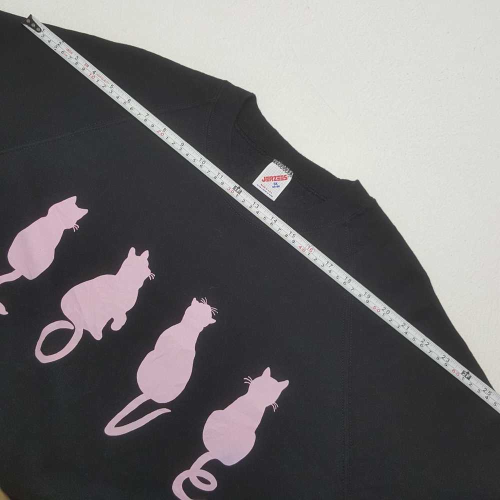 Streetwear × Vintage Vintage Art Cat Love Design … - image 5