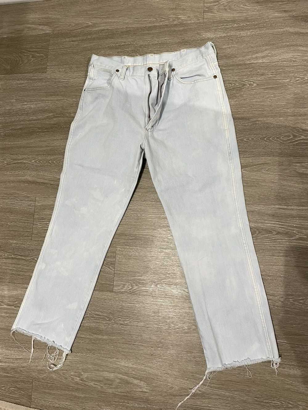 Wrangler Slim Cowboy Cut Bleached Wrangler - image 1