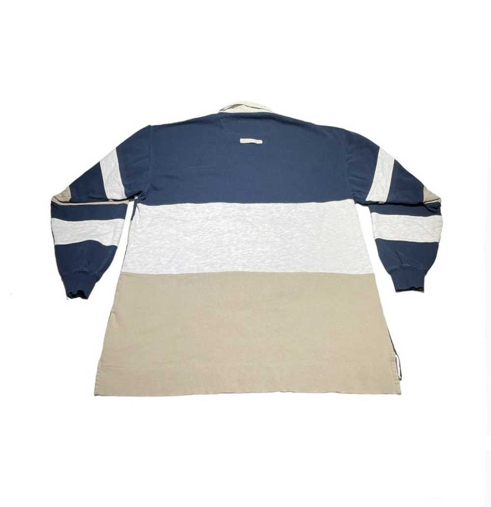 Vintage Vintage 90s striped rugby longsleeve polo… - image 5