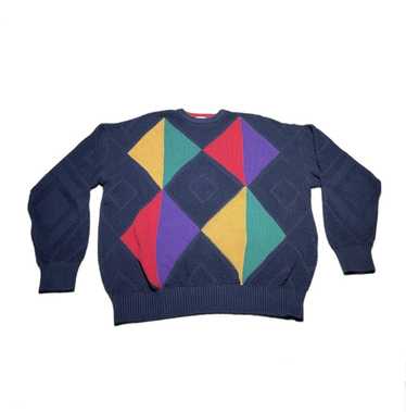 Claiborne VTG 90s Claiborne multicolor diamond cut