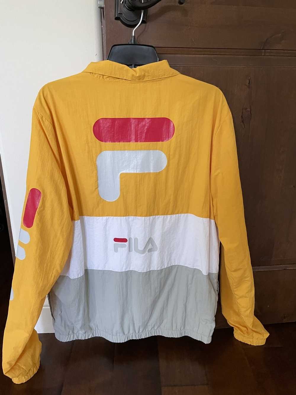 Fila × Streetwear Fila windbreaker quarterzip nyl… - image 3