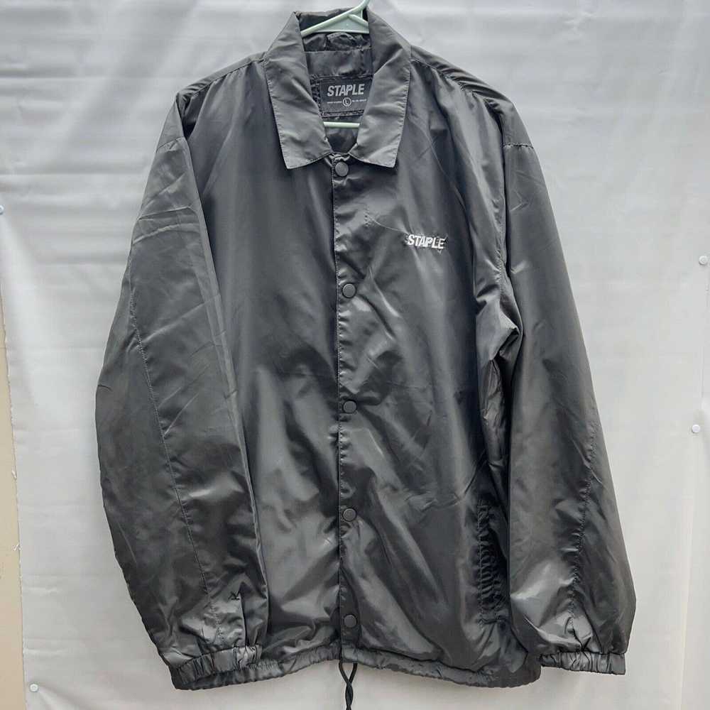 Staple Men's Staple Pigeon Gray Windbreaker Rain … - image 1