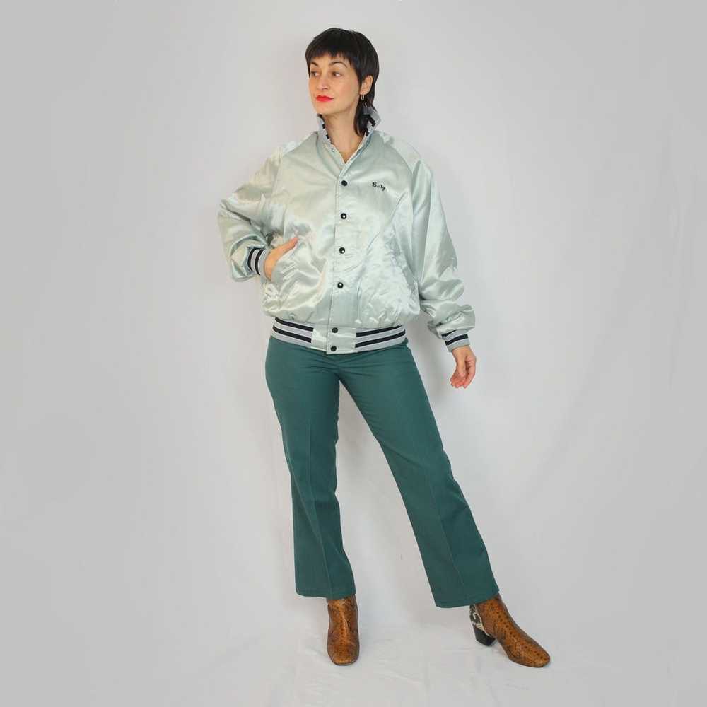 Vintage Vintage Satin Bomber Jacket - image 6