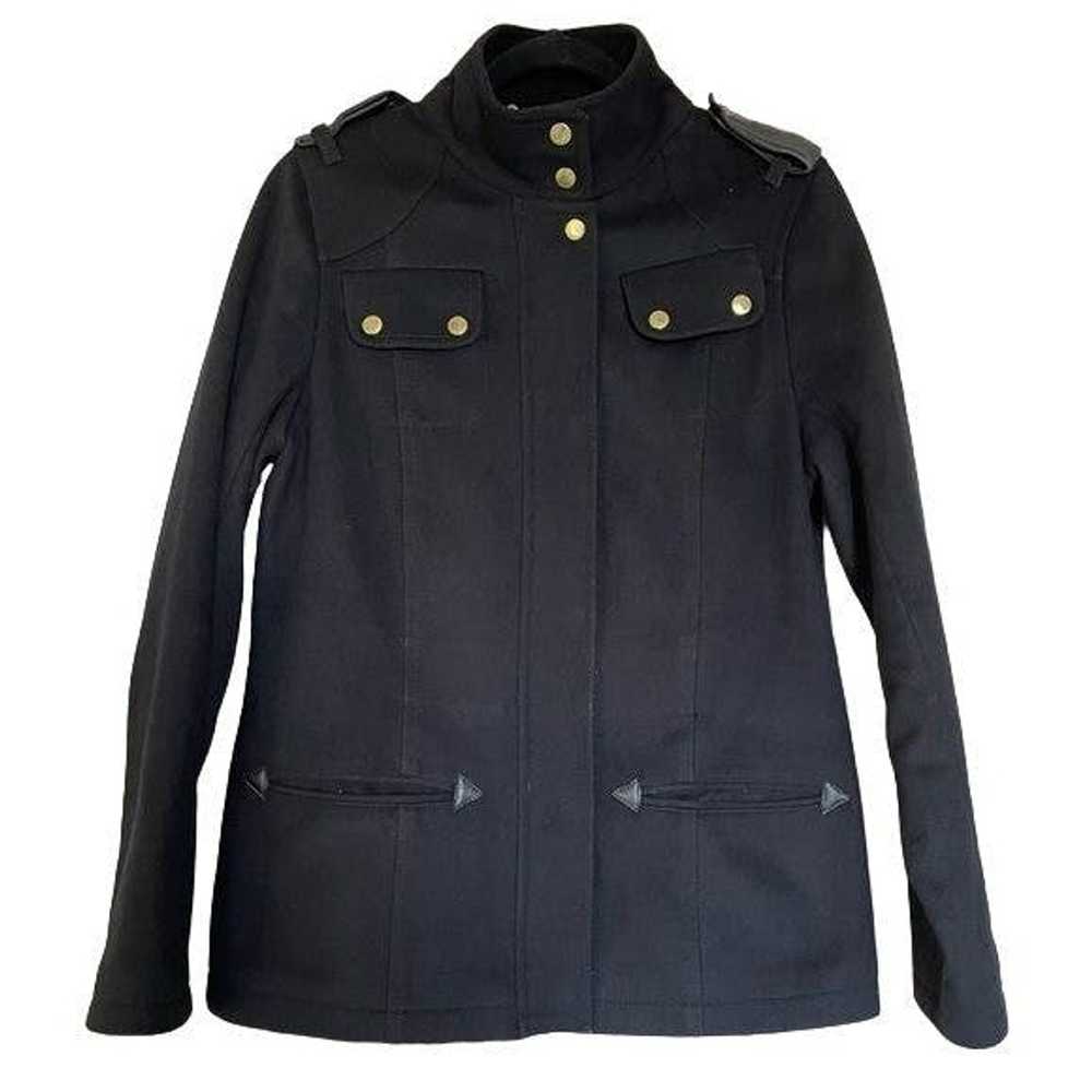 Barbour Barbour Black Wool Military Style Coat Wo… - image 2