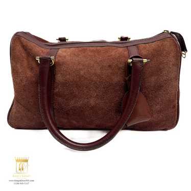 バッグ Vintage Cartier suede leather Boston bag Cartier Suede Boston Bag