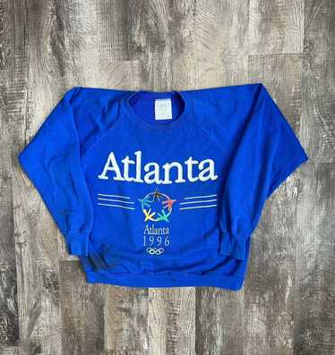 ATLANTA BRAVES Baseball Team VINTAGE CREW NECK SWEATSHIRT MEN XLTEAM HANES  1996