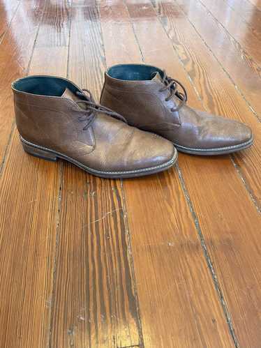 Todd Welsh Todd Welsh Brown Pebbled Leather Chukka