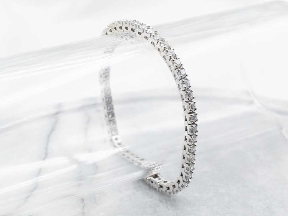 Diamond Encrusted Tennis Bracelet - image 5