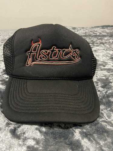 Vintage HOUSTON ASTROS BLACK TRUCKER HAT