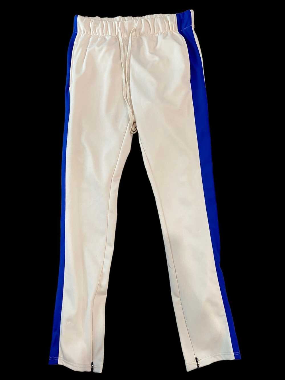 Eptm EPTM trackpants side stripe Cream/blue size … - image 1