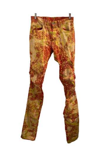 Vlone Bleached Paint splatter denim pants