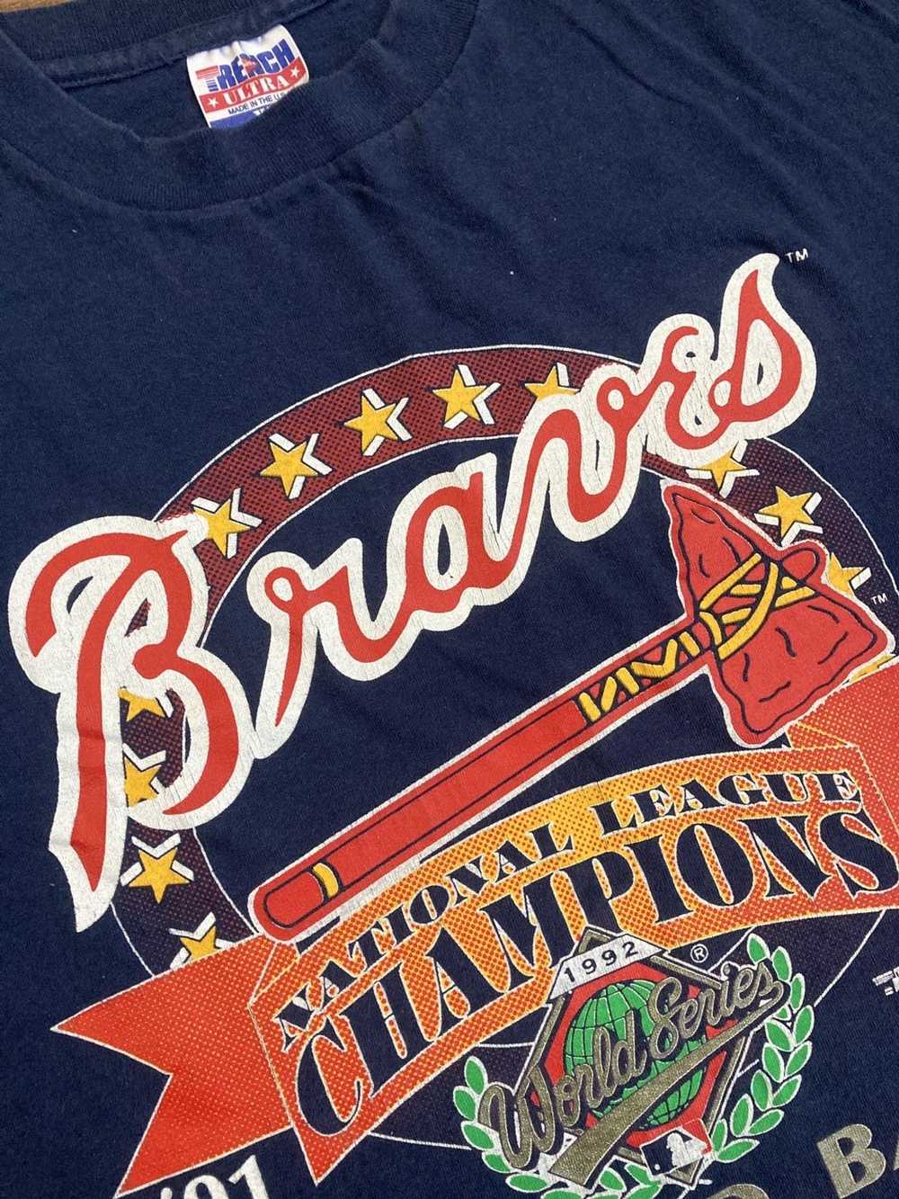 MLB × Streetwear × Vintage 1992 Atlanta Braves T. - image 3