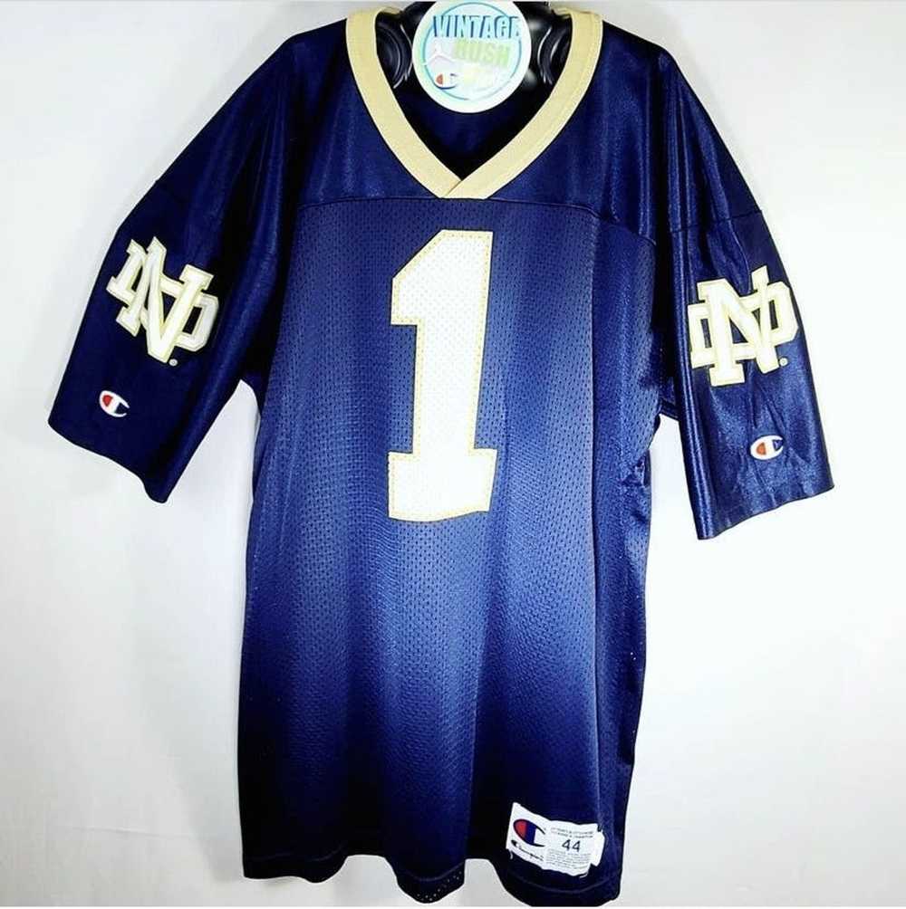 Champion × Ncaa × Vintage Notre Dame jersey rare … - image 2