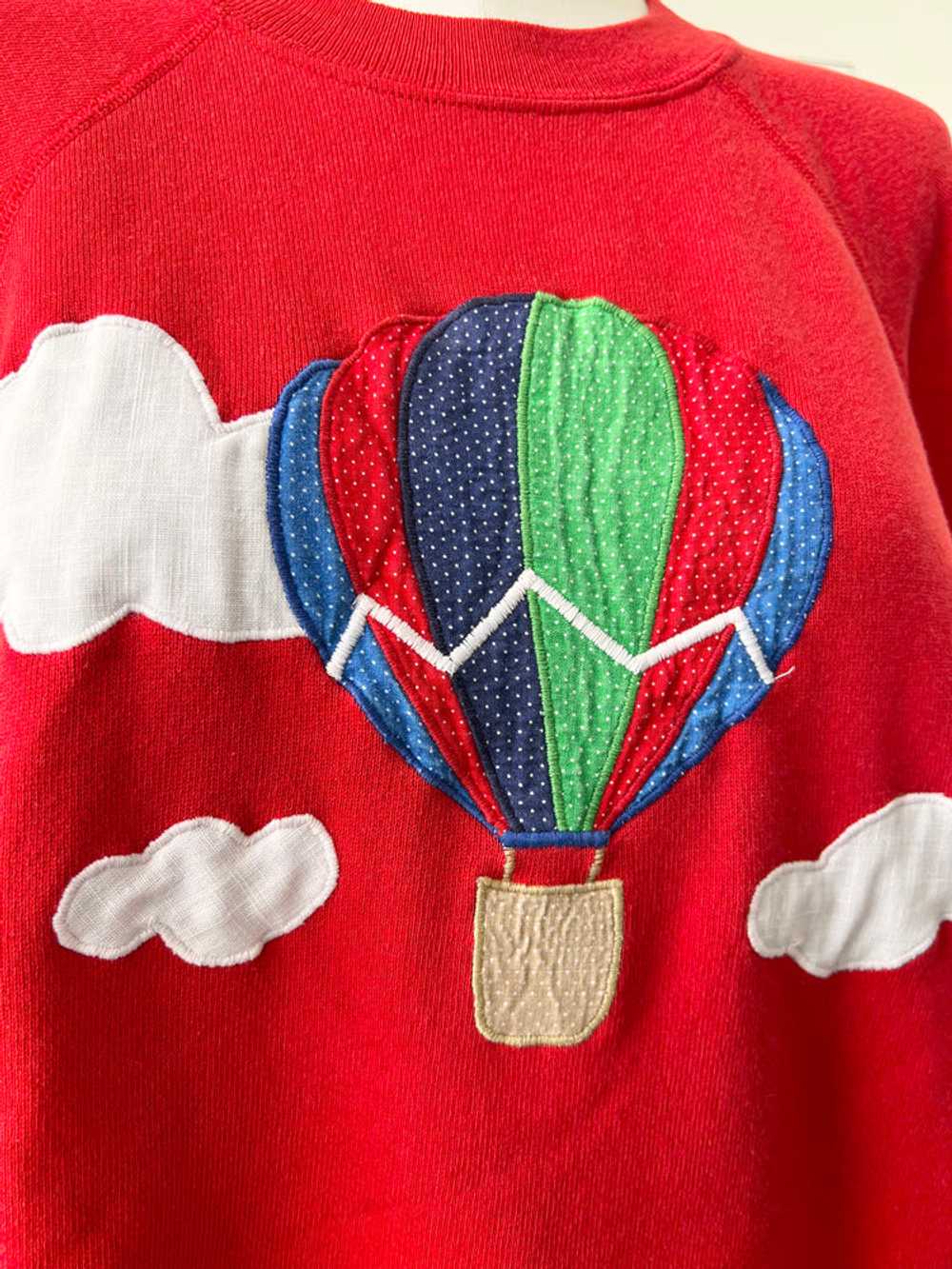 Hot Air Balloon Applique Sweatshirt - image 4