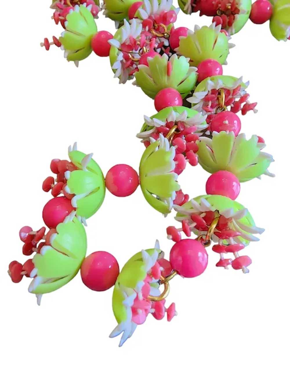 Vintage Fruit Salad Flower Demi Parure Set [A1709] - image 4