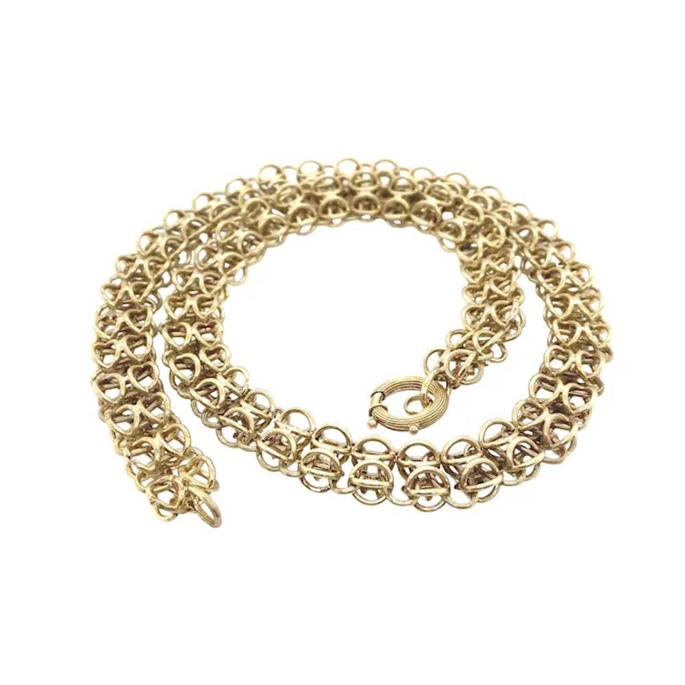 Victorian 14K Yellow Gold Chain - image 2