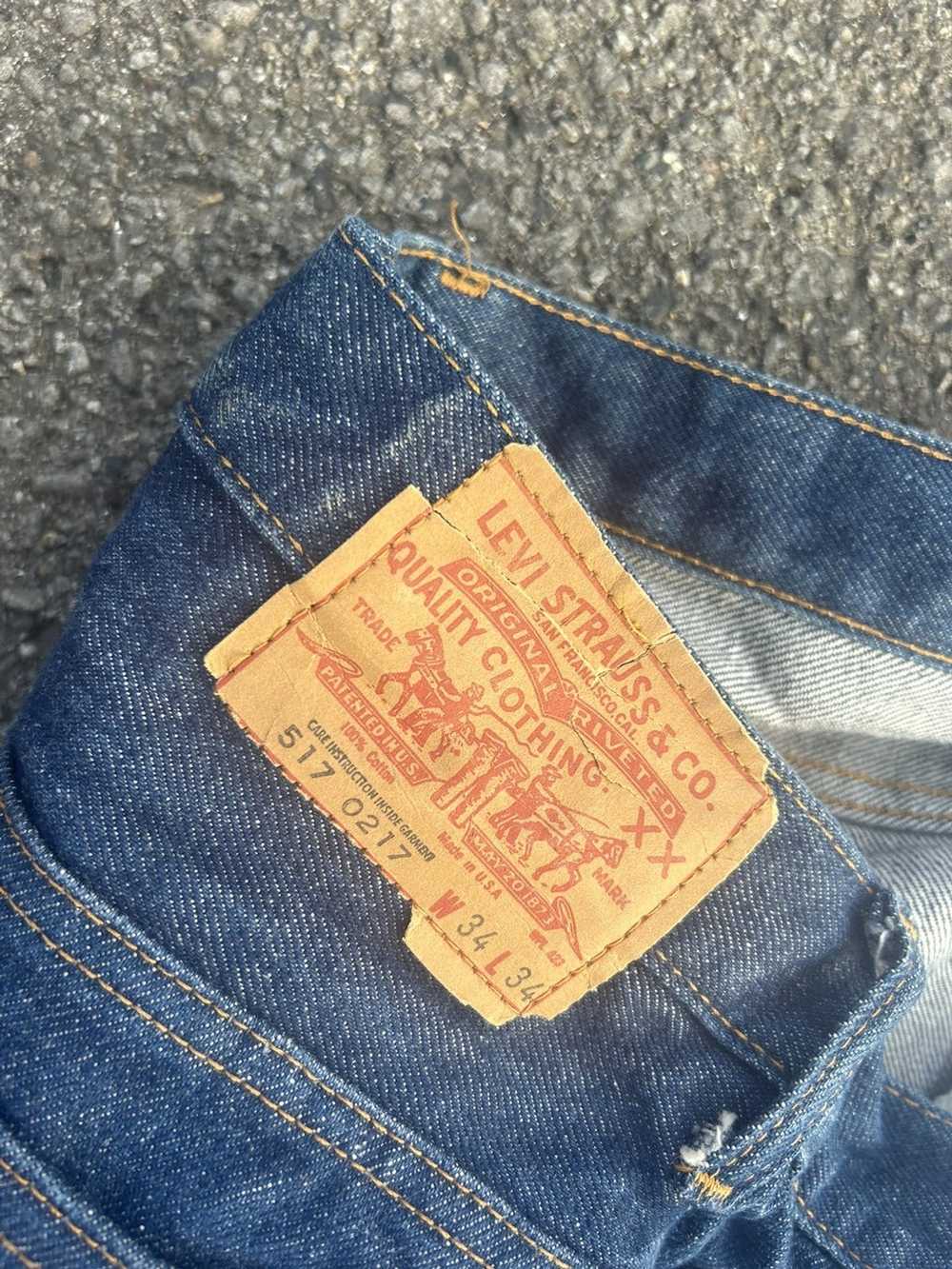 Levi's × Vintage 70s levis 517 jeans bell bottom - image 7