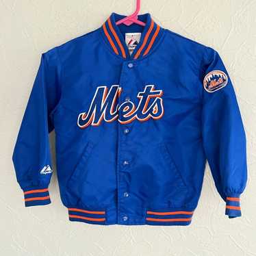 90s MIRAGE ミラージュ MLB ニューヨークメッツ ナイロンサテン