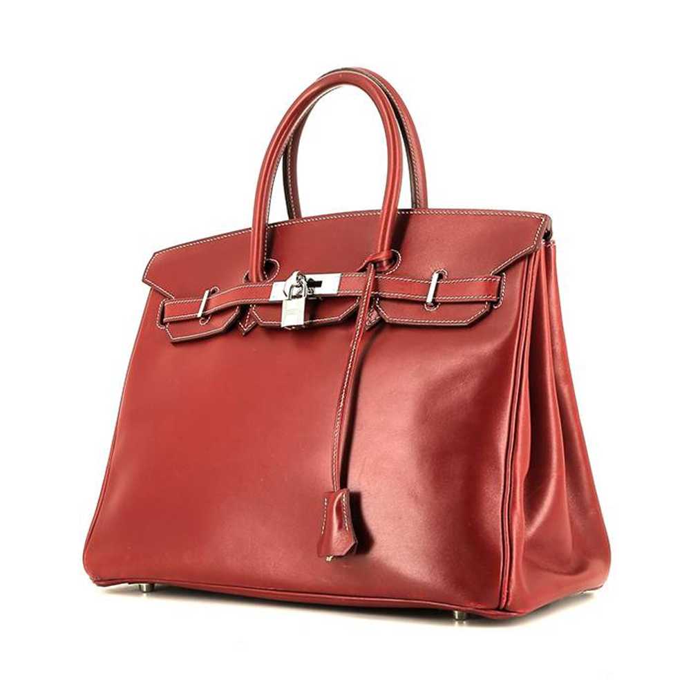 Hermès Birkin 35 cm handbag in red H box leather … - image 1