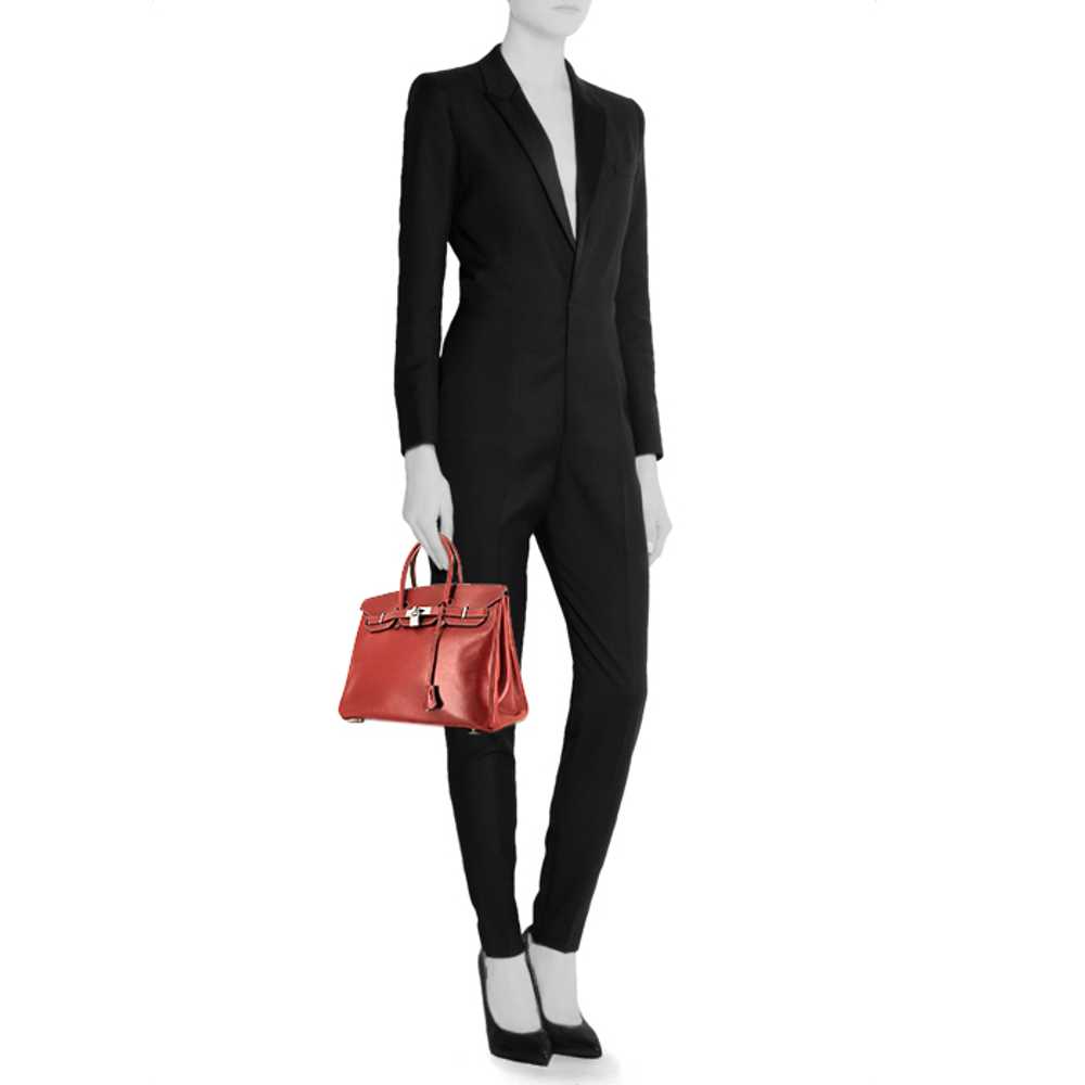 Hermès Birkin 35 cm handbag in red H box leather … - image 2