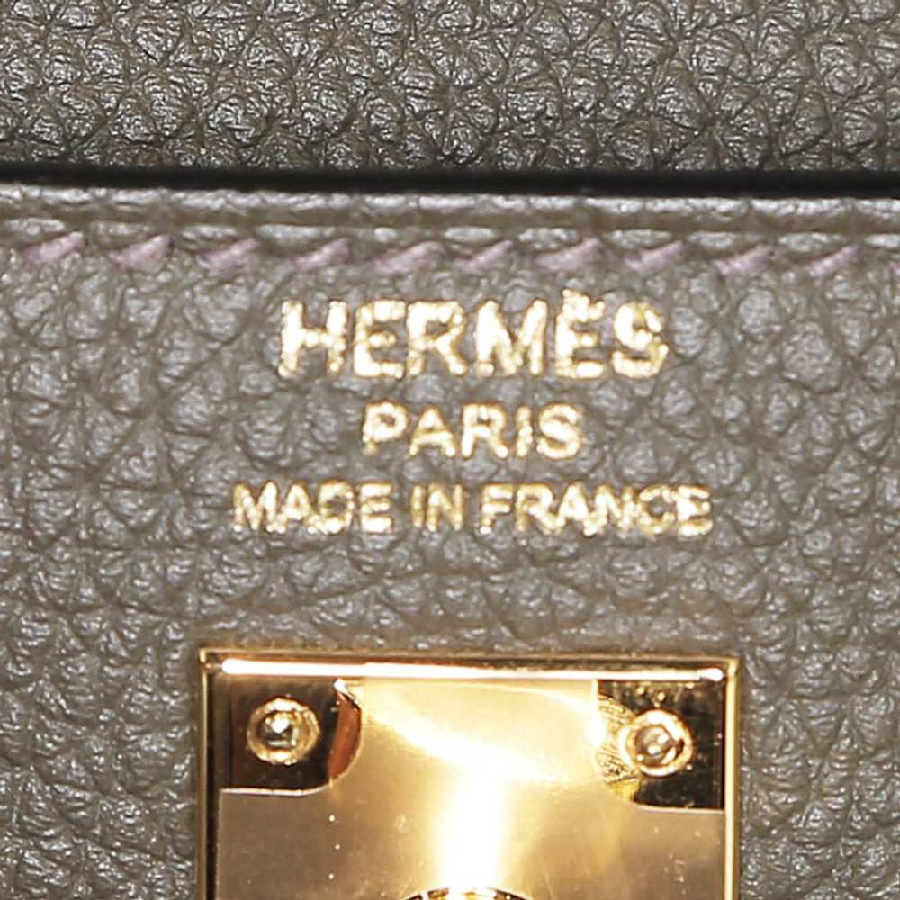 Hermès Kelly 25 cm handbag in Vert de Gris togo l… - image 5