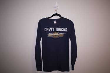 Official GM Chevy Trucks Logo Brungandy T-Shirt Men's