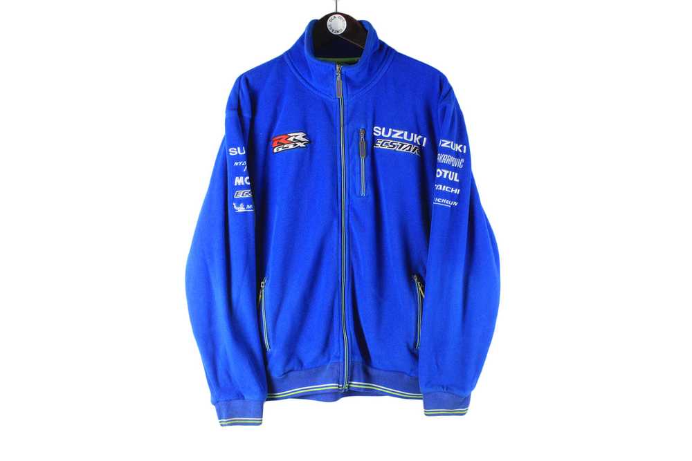 Vintage Suzuki Fleece Full Zip Large - image 1