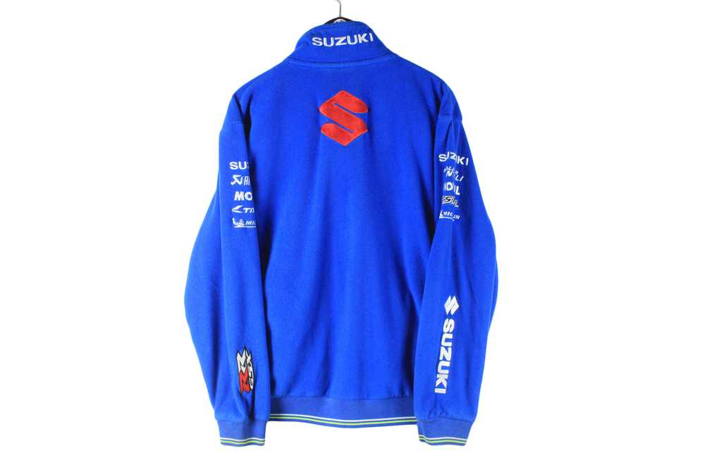 Vintage Suzuki Fleece Full Zip Large - image 2